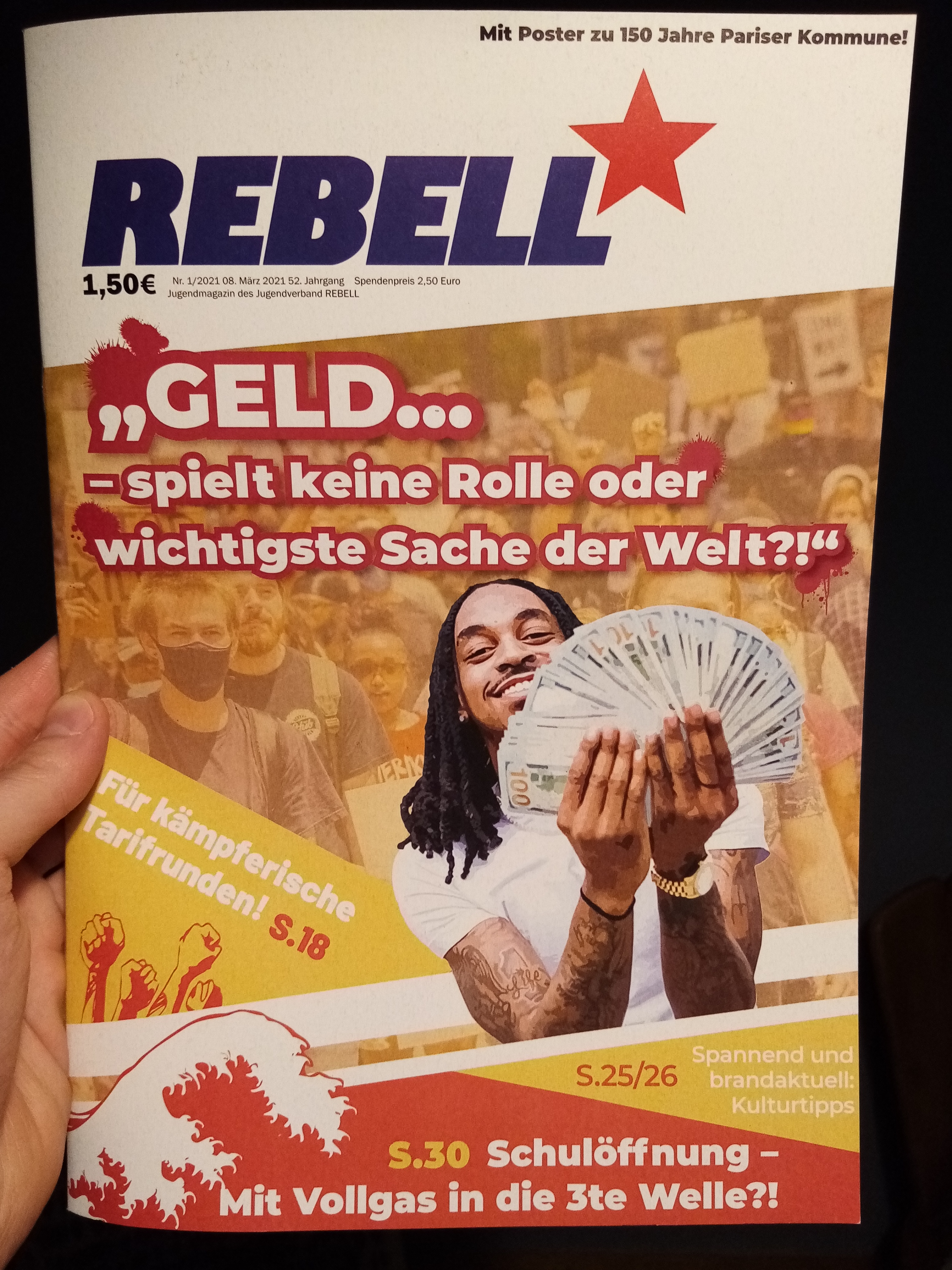 You are currently viewing „Geld – spielt keine Rolle oder…?!“ Neues REBELL-Magazin!