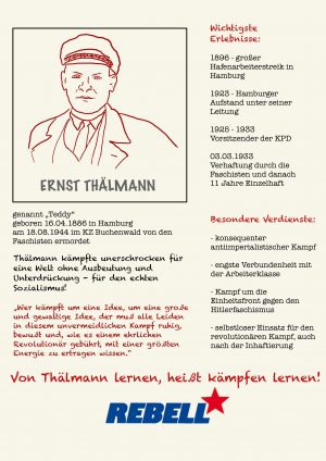 Read more about the article Von Thälmann lernen heißt kämpfen lernen! – Gib Antikommunismus keine Chance!