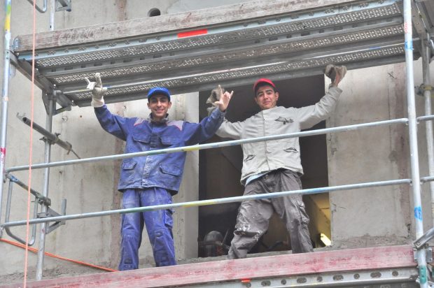 Subbotnik-Einsatz in der Lingner Villa in Reichenbach (Sachsen)