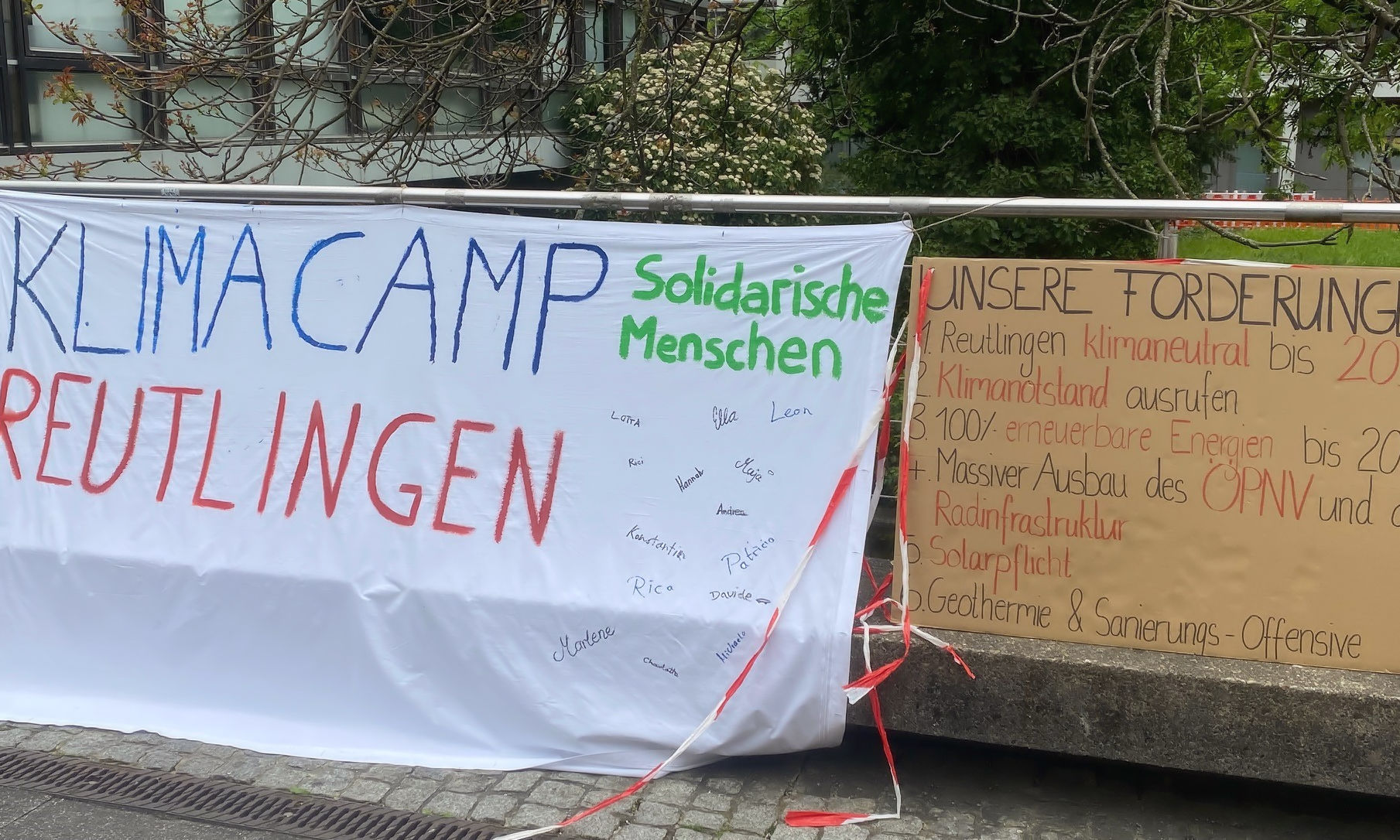 Interview mit 3 Klimacamp-Aktivisten aus Reutlingen