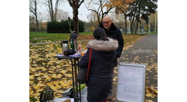 Für Nikolausfeier im Wohngebiet geworben
