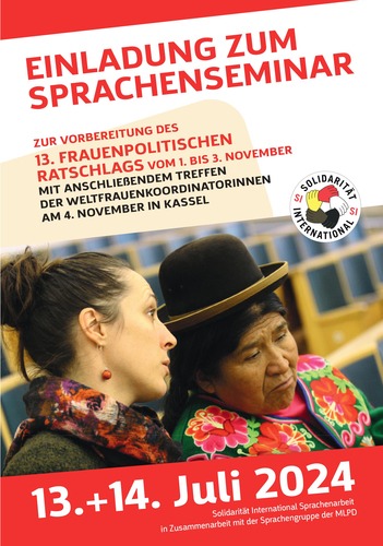 International Solidarität leisten, weltweit für unsere Rechte kämpfen – das geht nicht ohne Übersetzer und Dolmetscher! Kommt zum Sprachenseminar von SI und MLPD am 13./14. Juli in Gelsenkirchen