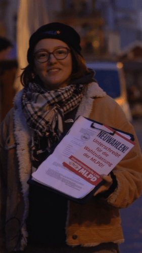Video: Wir sammeln Unterschriften für die Wahlzulassung der MLPD
