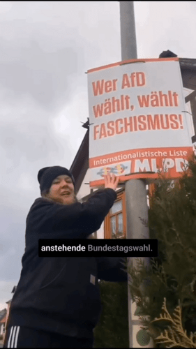 Video vom Plakatieren in Dorndorf
