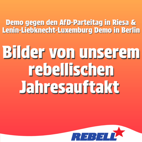Bilder von unserem rebellischem Jahresauftakt
