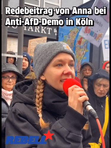 Video: Rede von Anna bei Anti-AfD-Demo in Köln