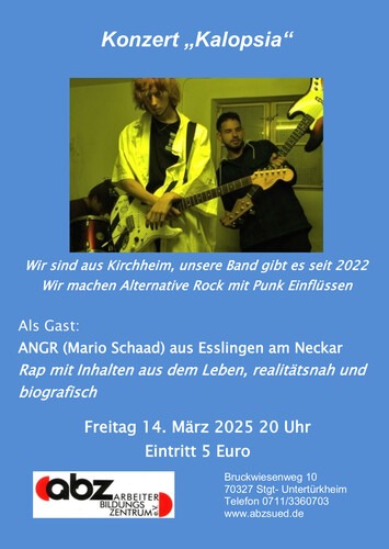 Veranstaltungstipp für Stuttgart: Konzert von „Kalopsia“