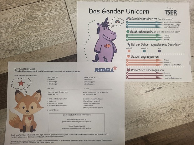 Rebellen analysieren wie Klassenkampf und Unterstützung von LGBTQIA+ Hand in Hand gehen müssen