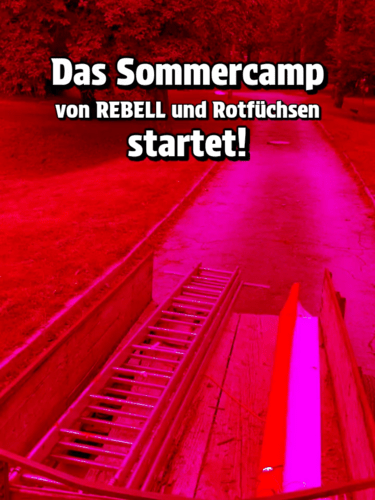 Das Sommercamp von REBELL und Rotfüchsen startet!