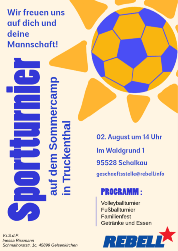 Sporttunier auf dem Sommercamp