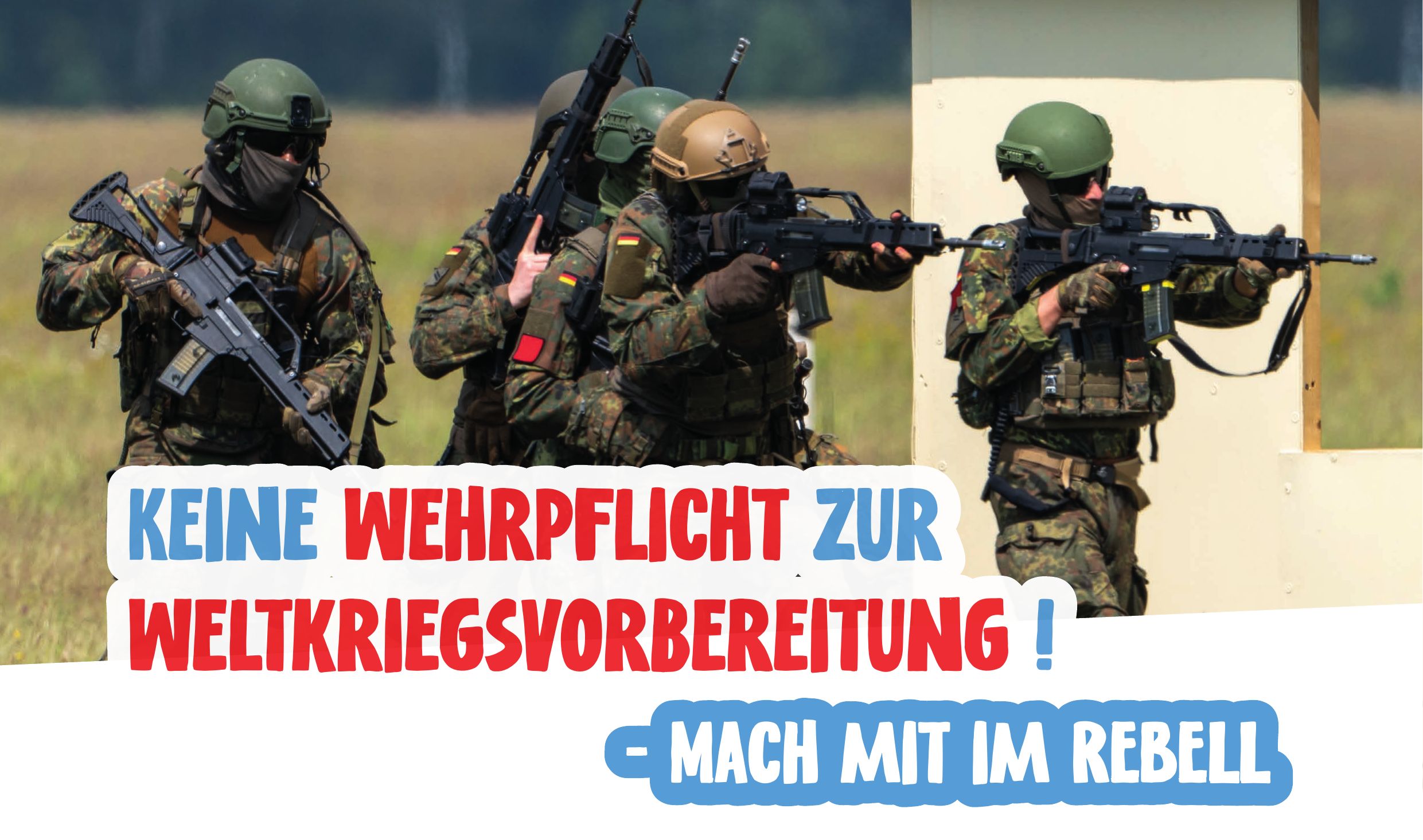 Flugblatt: „Keine Wehrpflicht zur Weltkriegsvorbereitung!“