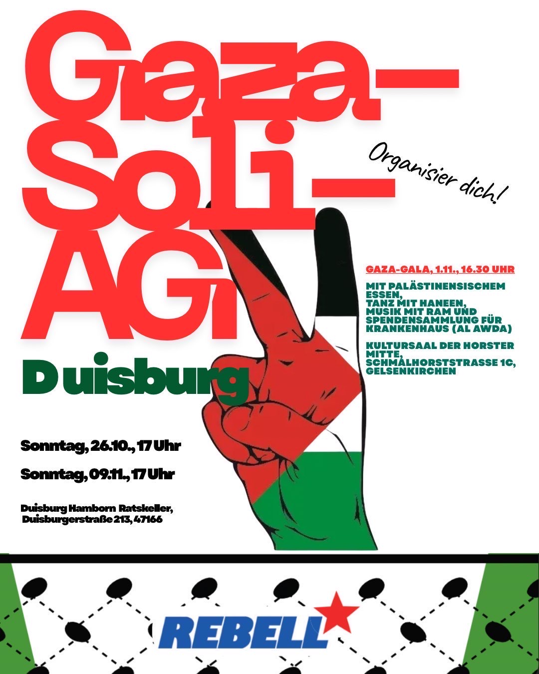 Duisburg: Erfolgreicher Start der Gaza-Soli-AG