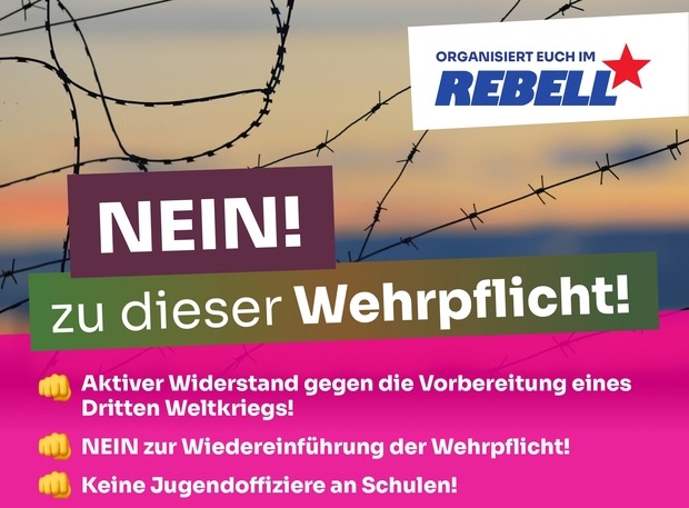Flugblatt für Schulstreik gegen die Wehrpflicht am 5.12.
