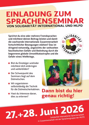 Kommt zum Sprachenseminar 2026!