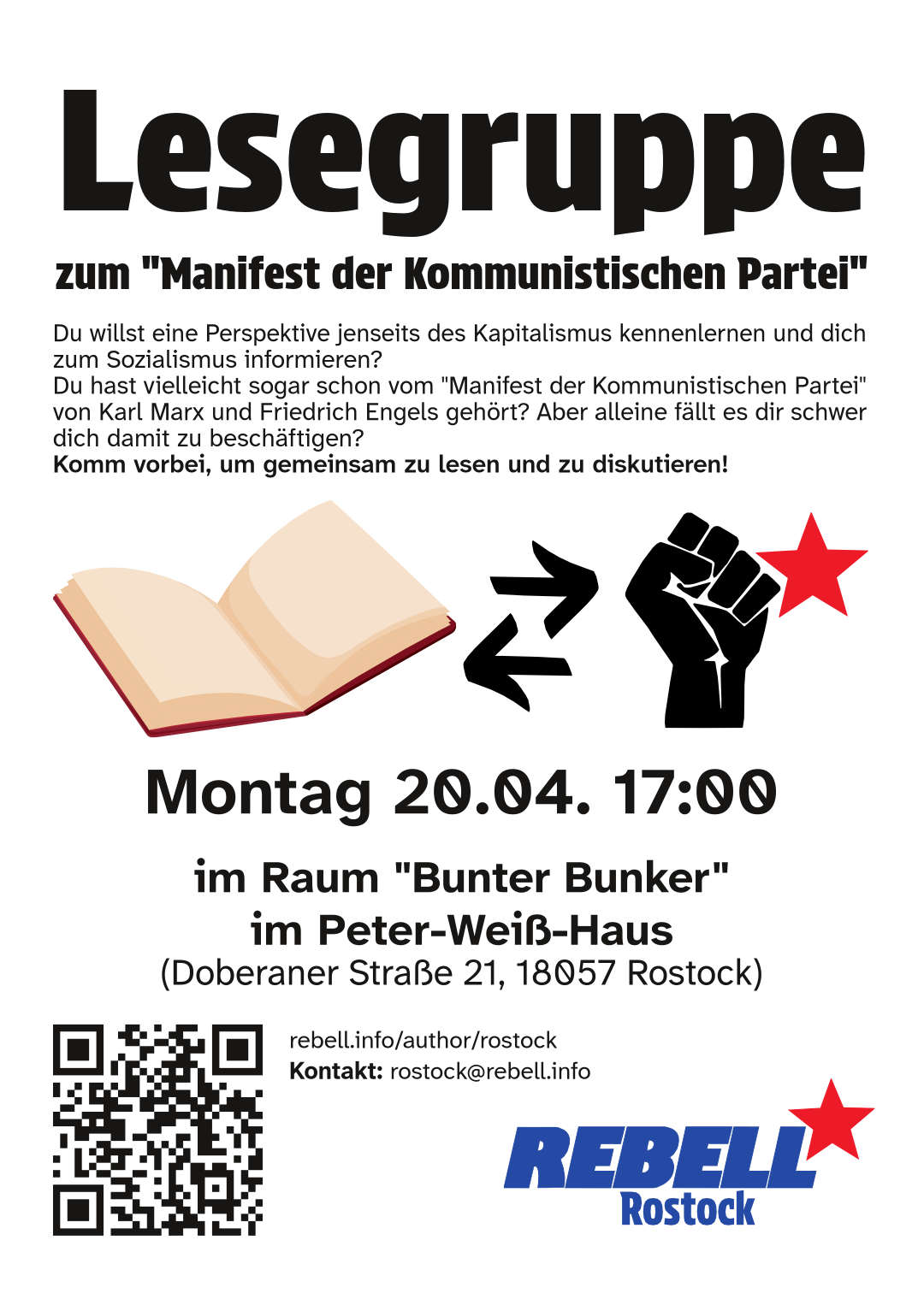 Rostock: Lesegruppe zum „Manifest der Kommunistischen Partei“ 📖🚩