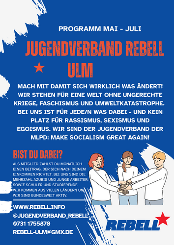 Ulm: Unser REBELL-Programm von Mai bis Juli