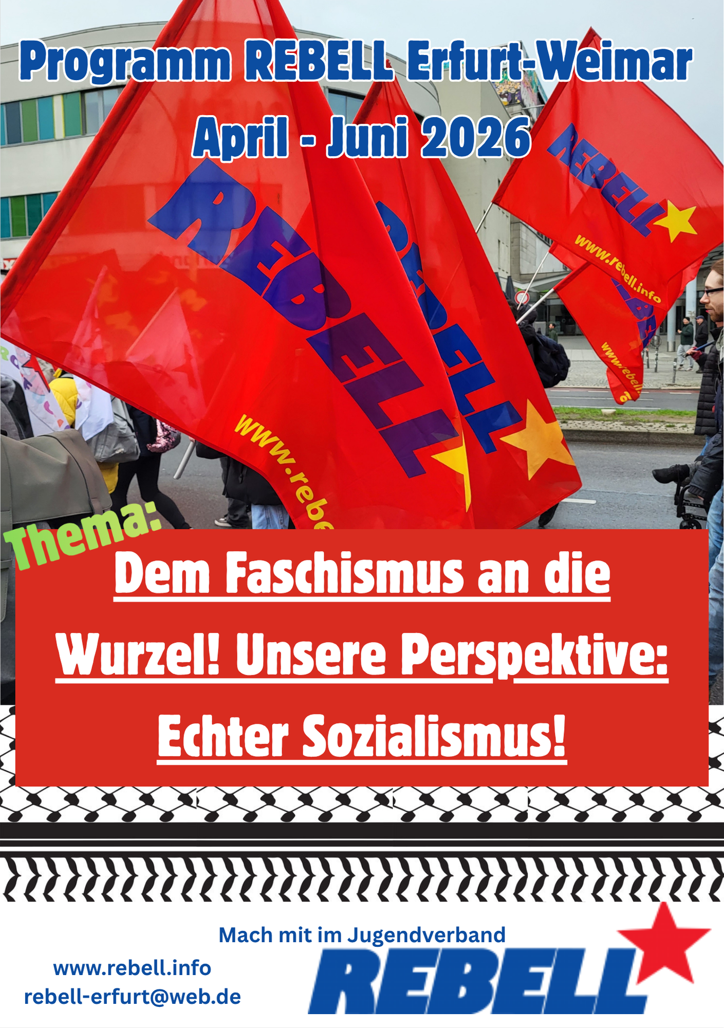 Programm REBELL Erfurt-Weimar April – Juni 2026