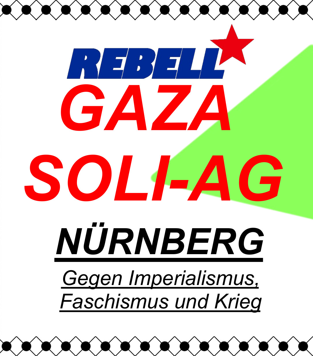 Gaza-Soli-AG des REBELL Nürnberg