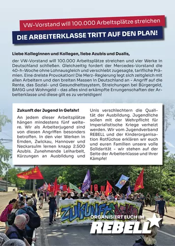 VW-Vorstand will 100.000 Arbeitsplätze streichen – DIE ARBEITERKLASSE TRITT AUF DEN PLAN!