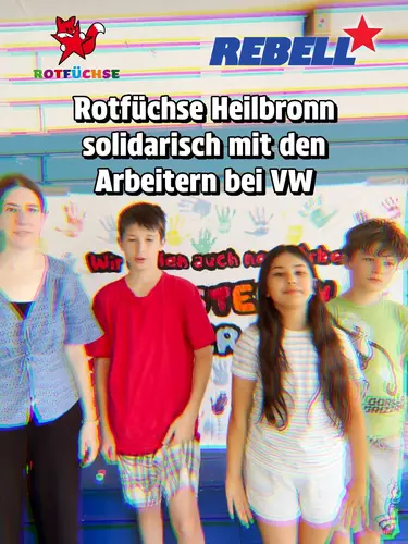 Video: Die Rotfüchse aus Heilbronn sind solidarisch mit den Arbeitern bei VW 🦊🤝👷‍♀️