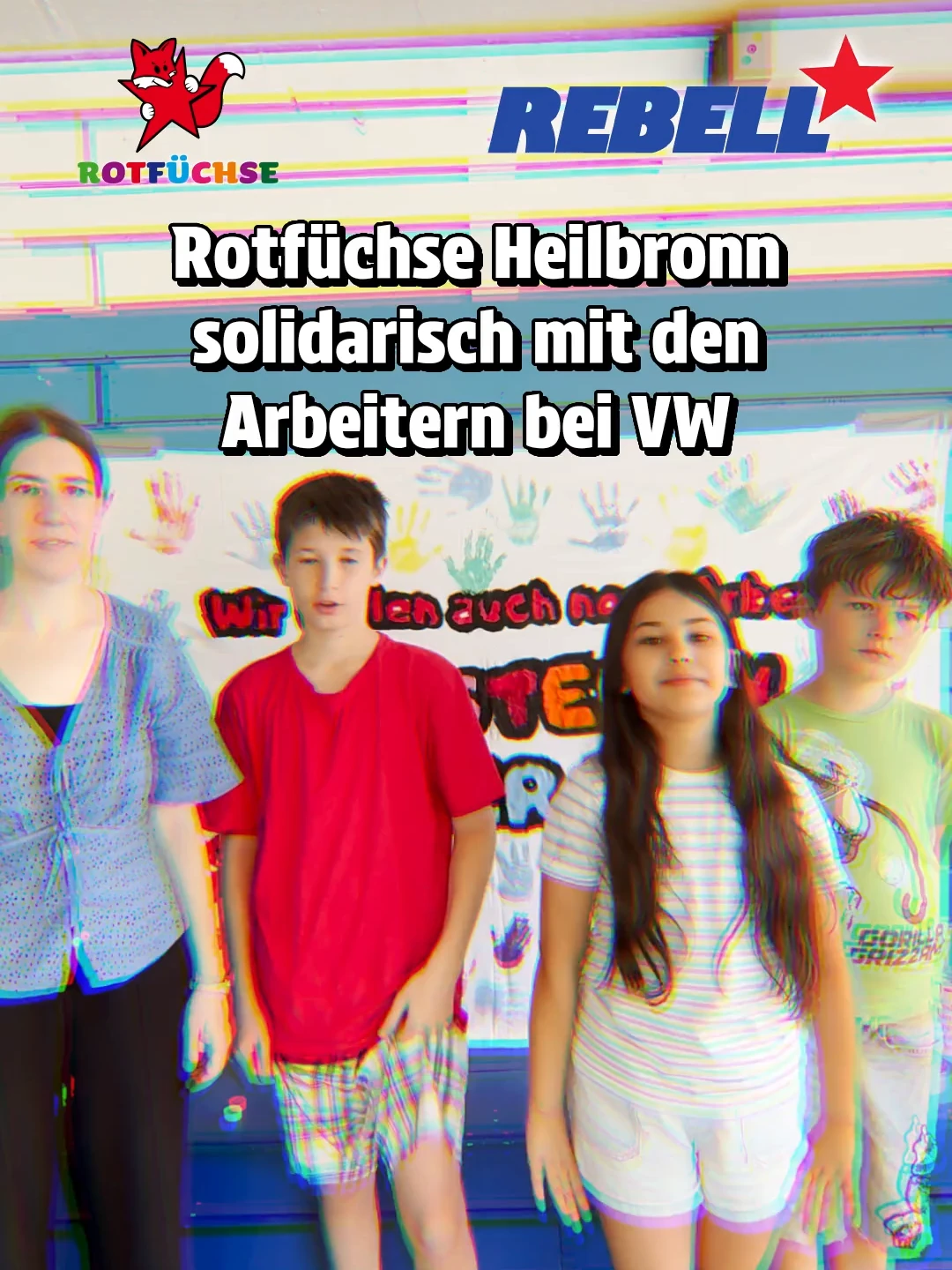 Video: Die Rotfüchse aus Heilbronn sind solidarisch mit den Arbeitern bei VW 🦊🤝👷‍♀️